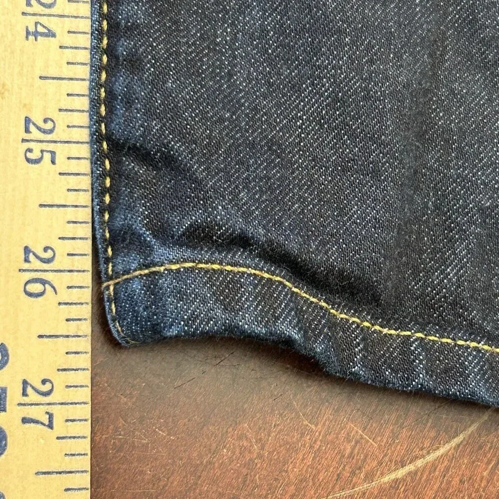 Tommy Hilfiger Jeans Mens Size W36 L26 Dark Wash Button Fly Denim Pants